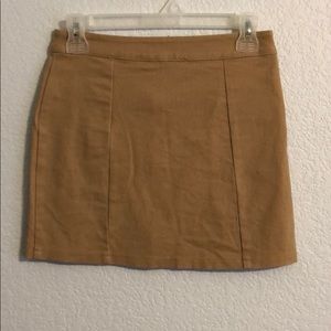 Forever 21 tan mini skirt